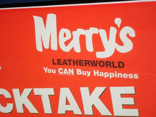 Happiness in leather form