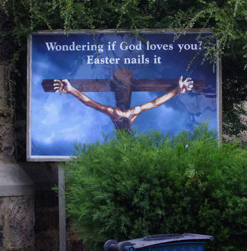 Nail some sense into him...