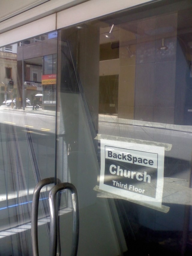 backspace church